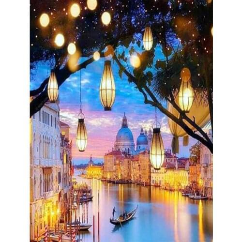 5D Diamond Painting Full Square Venice Scenery Diamond Embroidery Round Drill Rhinestones Pictures Cross Stitch Decor Gift CV173