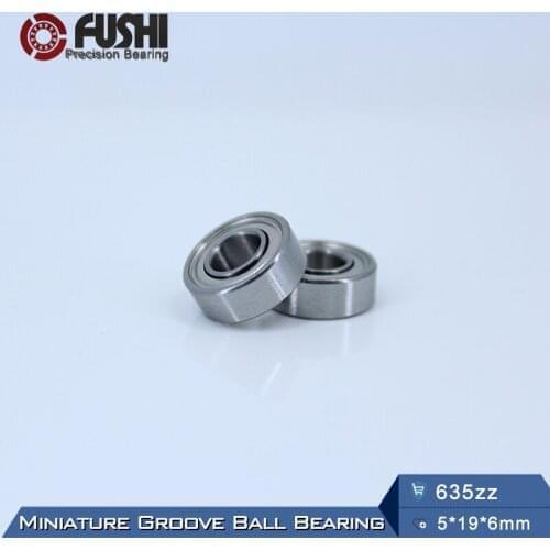 635ZZ Bearing ABEC-5 ( 10 PCS ) 5*19*6 mm Miniature Sealed 635Z Ball Bearings 635 ZZ