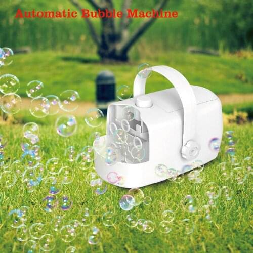 Automatic Bubble Machine, Portable Bubble Maker Handheld Bubble Machine Wedding Bubble Maker Summer Outdoor Toy for Kids