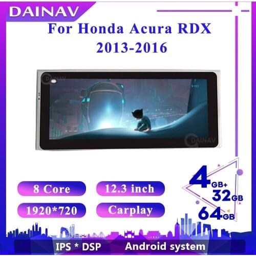For Honda Acura RDX 2013-2016 128G 2 din Android car radio car GPS navigation DvD player multimedia Stereo Head Unit