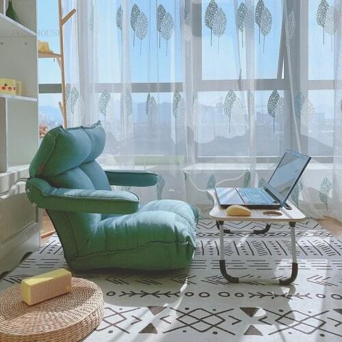 Living Room Balcony Lazy Sofa Chair Hotel Tatami Bedroom Single Sofas Small Apartment Furniture Floor-to-ceiling Backrest Sofa