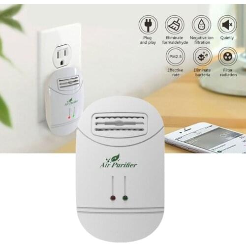 Home Negative Ion Generator AD-Ionizer Air Purifier Remove Formaldehyde Smoke Dust Purification Home Room Deodor Air Cleaner