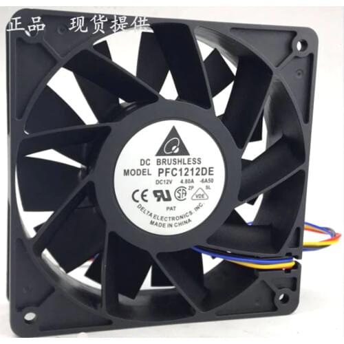 Delta PFC1212DE 120*120*38mm 12038 12CM DC 12V 4.80A server inverter Super violence cooling fan