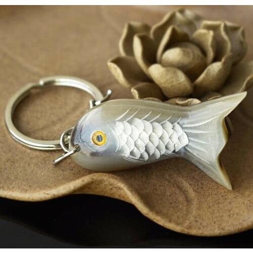 Exquisite carved comb Keychain Owl Keychain Fish Key chain