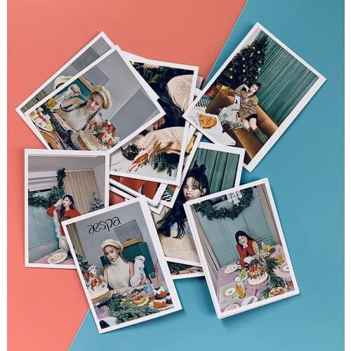 KPOP Aespa KARINA GISELLE WINTER NINGNING Christmas Card LOMO Card Immediately Little Small Card Postcard Photo Wholesale New