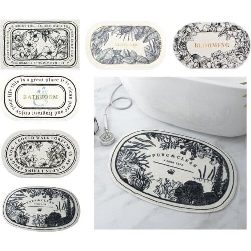 Washable Helpful Luxury Flannel Bathroom Rug Thick Bath Mat Easy to Care for Living Room