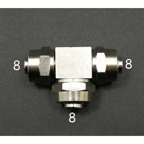 Nickel Plated Brass Quick Connector Air Hose Fitting Fit 8mm Outer Diameter Hose