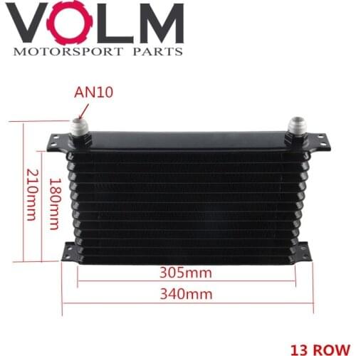 NEW DESIGN AN10 13 ROW 32MM ALLOY RACE DRAG DRIFT BLACK OIL COOLER 13 ROWS