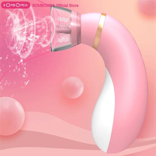 Oral Sucking Vibrator 7 Speed Blowjob Tongue Licking Vibrating Sex Toys for Women Tongue Nipple Clitoral Stimulator Masturbation