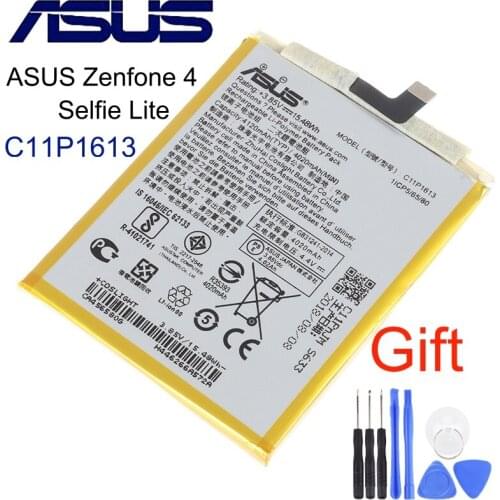 Original 4120mAh C11P1613 Battery For Asus ZenFone 4 Selfie Lite High Quality Battery+Free Tools Authentic Battery High Capacity