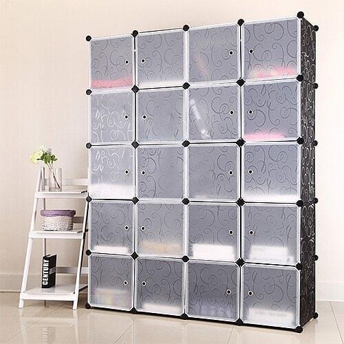 20 Cube Organizer Stackable ABS Cube Storage Shelves Design Multifunctional Modular Closet Cabinet Ship From France