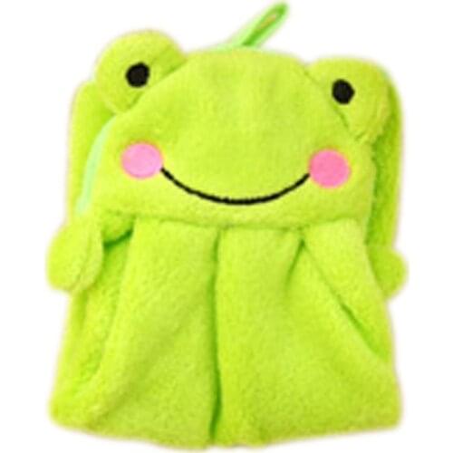 Baby Nursery Hand Towel Soft Coral Velvet Cartoon Animal Towel Can Be Hung Kitchen Wipe Hanging Bathing Towel For Child baby