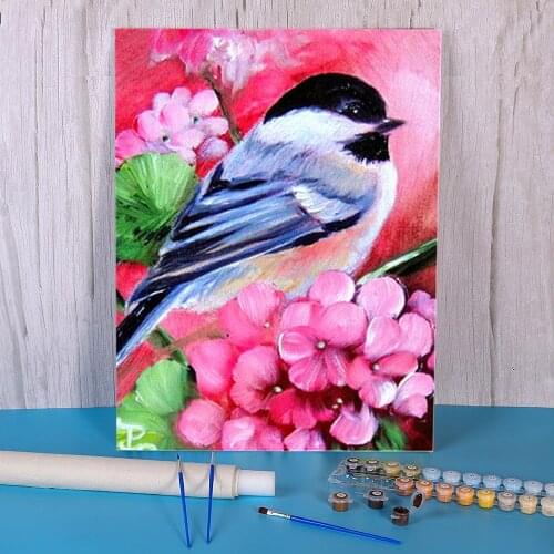 Animal Bird DIY Painting By Numbers Complete Kit Oil Paints 50*70 Paiting By Numbers Loft Wall Picture Kids Wall Art Drawing