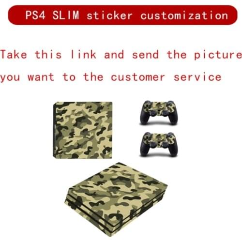 DIY Style ps4 slim Skin Sticker for Console & 2 Controllers Decal Vinyl Protective Skins Style 1