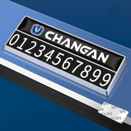 Car Interior Temporary Parking Telephone Number Plate Accessories For Changan CS95 CS85 CS75 CS55 CS35 CS15 2018 2019 2020 EADO