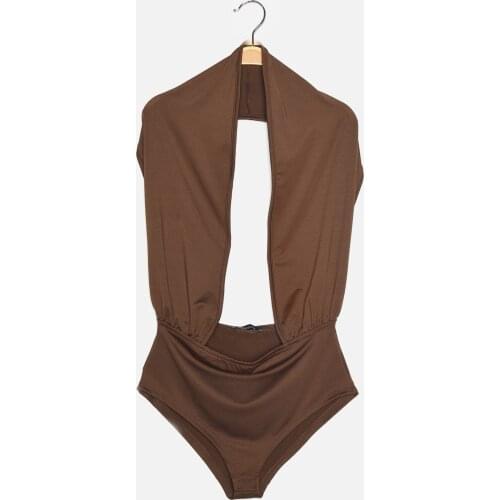 Trendyol Cross Lacing Detailed Low-Cut Snaps Knitting Body TWOAW22BD0023