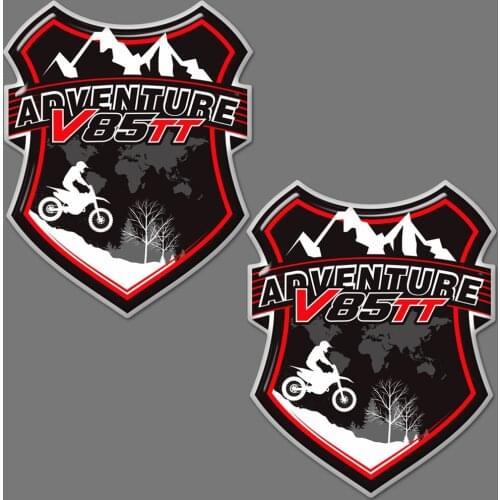 V85 TT stickers Tank pad Trunk V85TT For Moto Guzzi Protection decals Luggage Aluminum Cases Protector Emblem V 85 TT 2019 2020