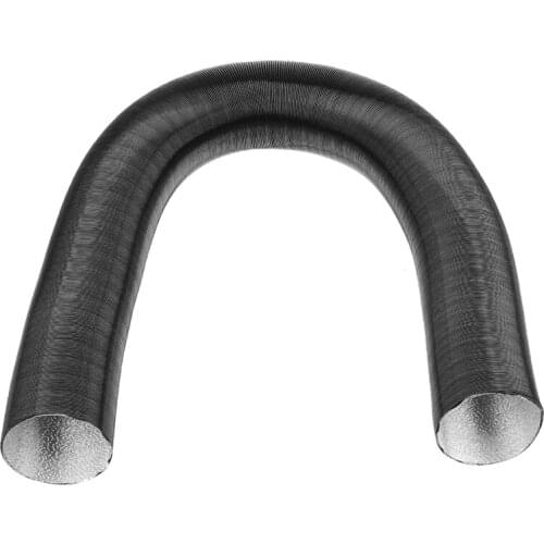 75mm Black Car D-iesel Heater Duct Pipe Aluminum Warm Air Ducting Hose Parking Heater Accessories for Dometic Planer