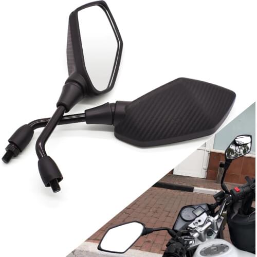 1 Pair Motorcycle Rear View Mirrors For Triumrh SPEED TRIPLE 1050 GT RS SRINT ST STREET TWIN 10mm 8mm Back Side Convex Mirror