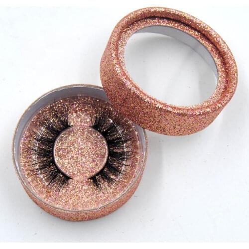 1 pair 3D mink eyelashes false lashes with glift rose gold glitter box Cruelty Free luxury lashes eye makeup tool upper eye lash