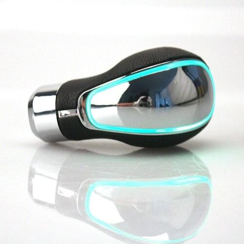 1Pc Car Automatic Transmission Sensitive Car Gear Shift Shifter Lever Knob with LED light USB Charger Car Interior Acsessories