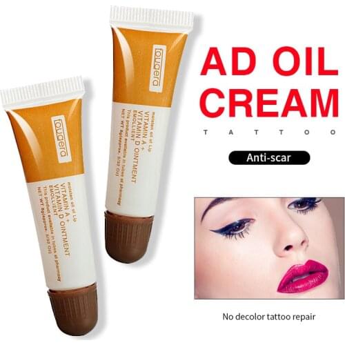 100 pcs Permanent Makeup Repair Gel Tattoo Nursing Ointment A&D Anti Scar Tattoo Aftercare Cream for Eyebrow and Lips