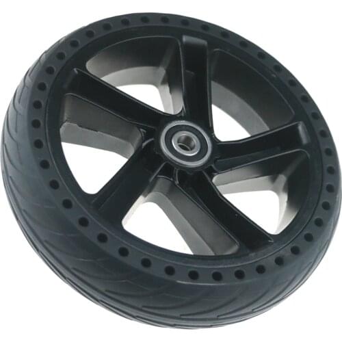 8.125 Inch Shock Absorbing Rubber Honeycomb Tire And Aluminum Rear Wheel Rim for Ninebot ES1/ES2/ES3/ES4 Electric Scooter