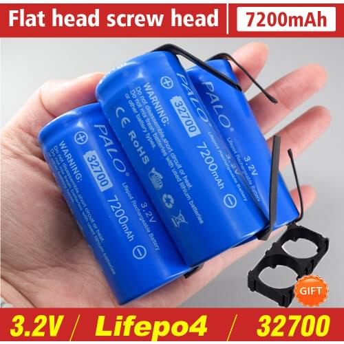PALO 32700 3.2v lifepo4 7200mAh rechargeable battery cell LiFePO4 5C discharge battery for Backup Power flashlight