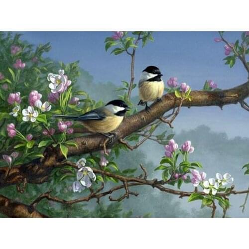 DIY 5D Diamond Painting animals bird&flower Cross Stitch Full square Diamond Embroidery Mosaic Rhinestone Patterns Wall Decor