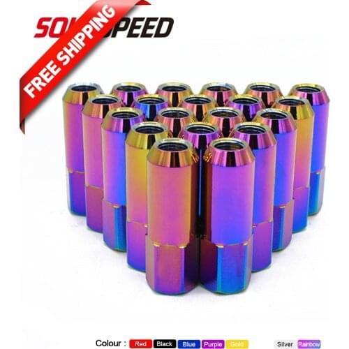 Free shipping 20PCS M12X1.5 Aluminum Extended Tuner Wheel Lug Nuts For Wheels Rims