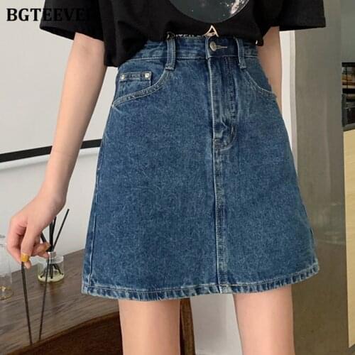 Женские юбки джинсовые BGTEEVER China At AliExpress