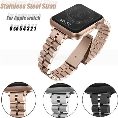 Stainless Steel band women/men Wristband for Iwatch 6/se/5/4/3/2 Metal Bracelet for Strap Compatible apple watch 38/40mm 42/44mm