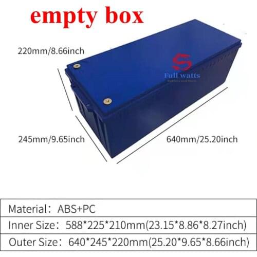 Big size 100Ah ABS battery box battery case covering for24V 200AH 12V 500AH 120AH 48V 200AH lifepo4 li ion LTO lead acid battery