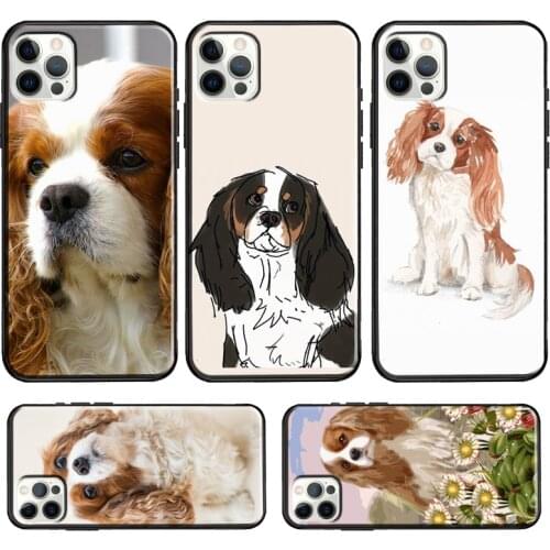 Cavalier King Charles Spaniel Dog For iPhone 11 Pro Max XS X XR 8 7 Plus SE 2020 Case For iPhone 12 Pro Max mini Funda
