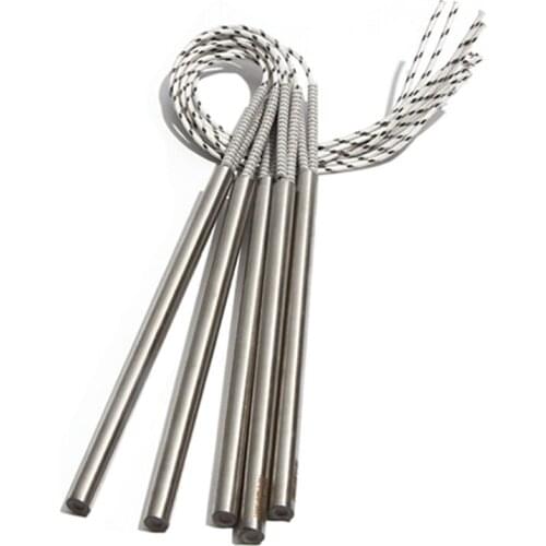 2PCS 9mm 380~500mm 316 Stainless Steel 110/220/380V Cylindrical Electric Heating Pipe 1400/1450/1500/1600/1800W Cartridge Heater