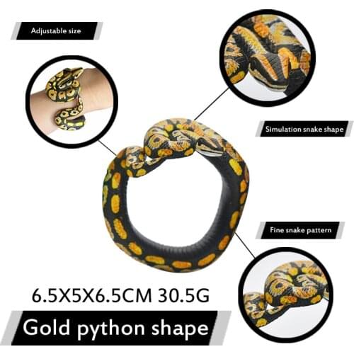 Halloween Trick Spoof Simulation Snake Bracelet Realistic Toy Model Age 6+ Kids Lifelike Scary Rubber Fake Party Prank Joke Prop