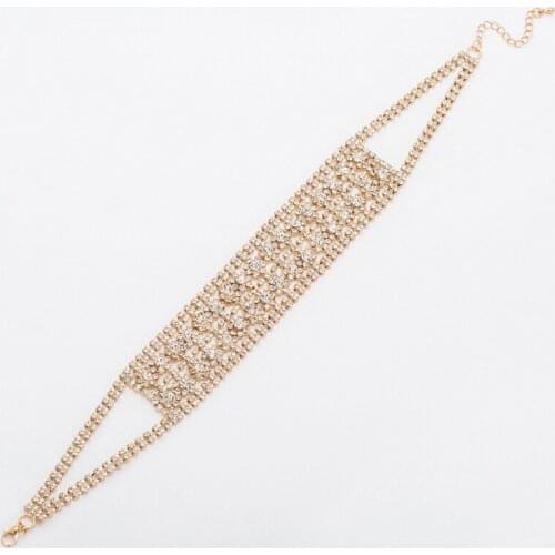 YFJEWE rose flower Persia Indian Clavicle Necklaces Choker Necklace Women Rhinestone Pendant Jewelry Collar Necklace N361