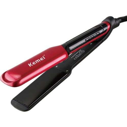 Ceramic glaze widened hair straightener women hair styler tools hair straightening iron
