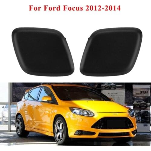 Left & Right Front Bumper Headlight Washer Nozzle Spray Jet Cover Cap for Ford Focus 2012-2014