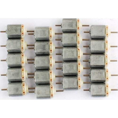 50pcs 3V DC Strong magnetic 130 Motor Biaxial axis 0.043A 22000RPM Toy motor