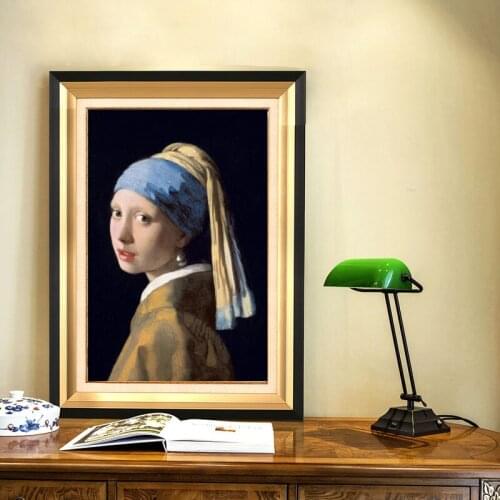 Netherlands Jan Girl with A Pearl Earring Oil Painting Poster Prints Wall Art Canvas Pictures For Living Room Home Decor