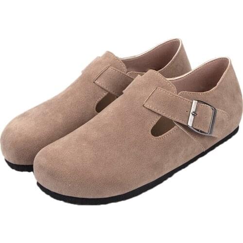 2020 New Hot Genuine Leather Mori Girl Style Flats Shoes Woman High Quality Retro Flat Shoes Ladies