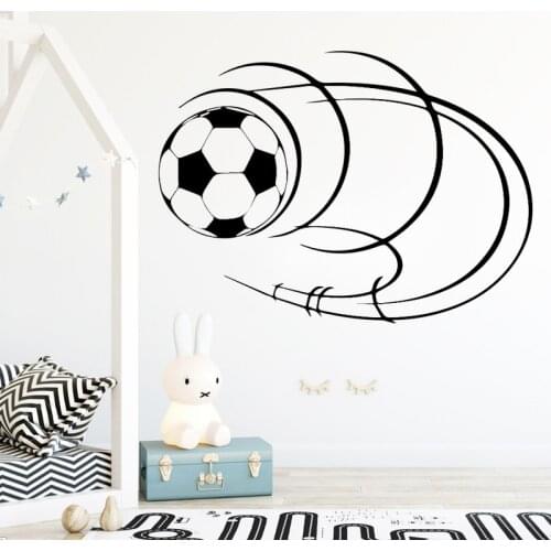New football Wall Stickers Mural Art Home bedroom Decor For kids room decoration soccer Waterproof Wallpaper dekoration
