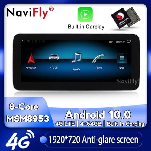 New UI! Car multimedia player 4GB+64GB 10.25" Android 10.0 Car dvd player for Mercedes benz C Class W205/GLC class 2015-2018