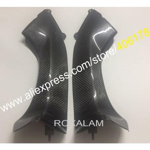 Hot Sales,Carbon Fiber Intake Dash Panels Fairings For Kawasaki ninja ZX-10R 2006 2007 ZX10R Upper Front Dash Air Intake Cover