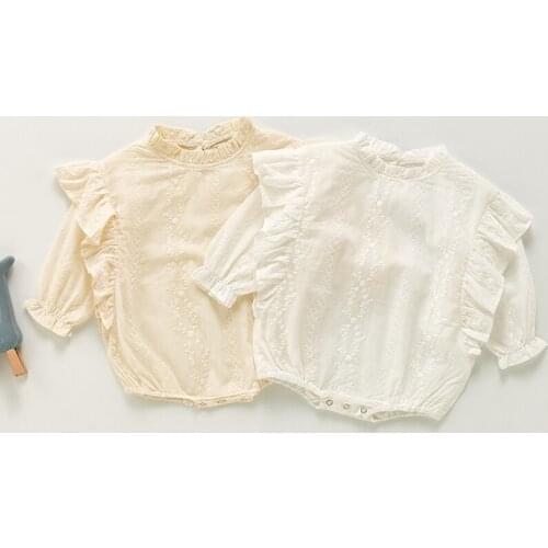 Newborn Baby Clothes 0-2Y Autumn Princess Clothes for Babies Girl Birthday Outfits Baby Girls Romper Long Sleeve Infant Clothing