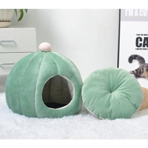 Soft Thick Cat Sleeping Bed Plush Cat House Cushion Mat for Cat Sleeping Warm Basket Pet Supplies Accessories