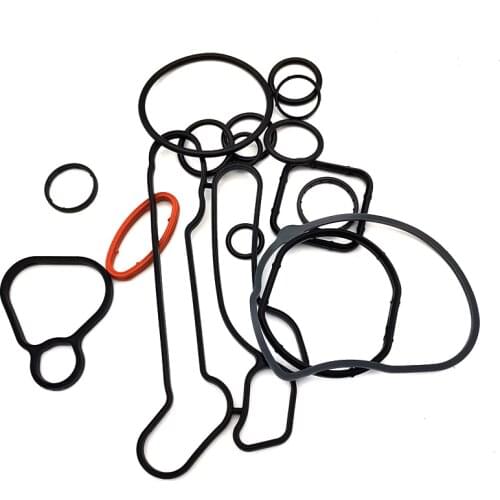 15Pcs/Set Engine Oil Cooler Cooling System Filter Gasket Seal 24445723 55354071 For Chevrolet Cruze 1.6L 1.8L