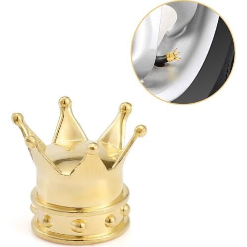 Universal Crown Style Car Tire Air Valve Stem Cap Automobiles Wheel Tyre Stem Air Valve Dust Covers Auto Accessories