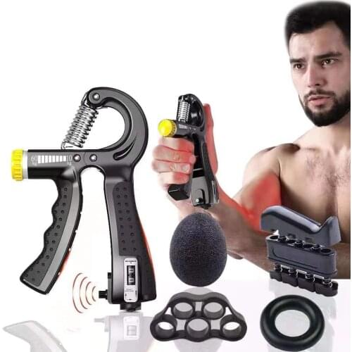 Adjustable Heavy Gripper Fitness Expander for Hands Grips Wrist Training Increase Strength Spring Finger Pinch Carpal Expander